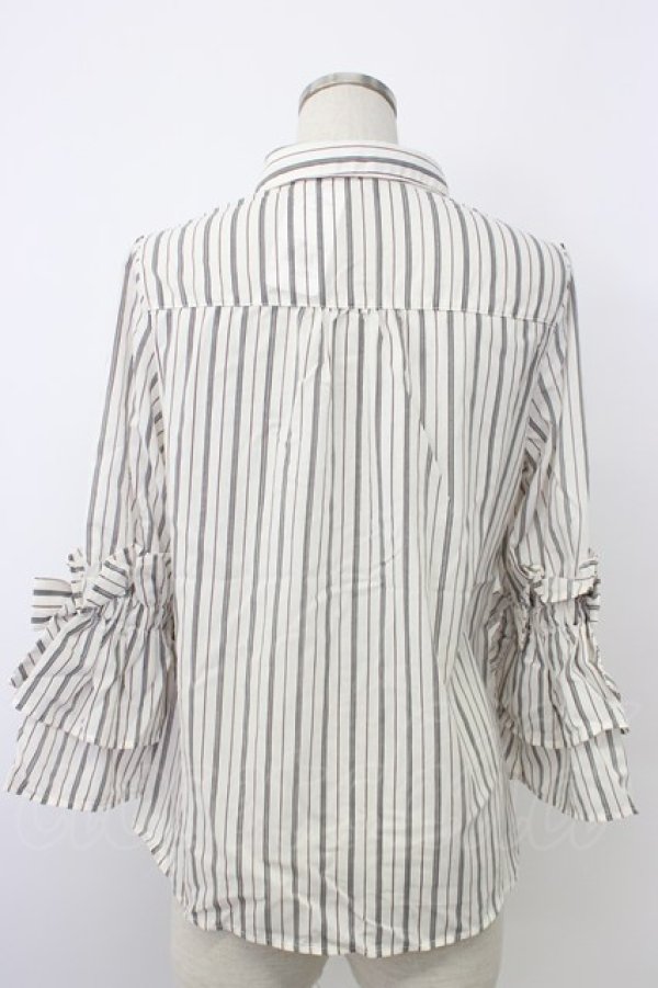 画像2: axes femme POETIQUE / ボリューム袖ブラウス M キナリ T-26-02-03-002-AX-BL-SA-ZT (2)