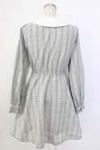 画像2: Honey Cinnamon / チェックフリルワンピース  グレーチェック T-26-02-03-018-LO-OP-SA-ZT (2)