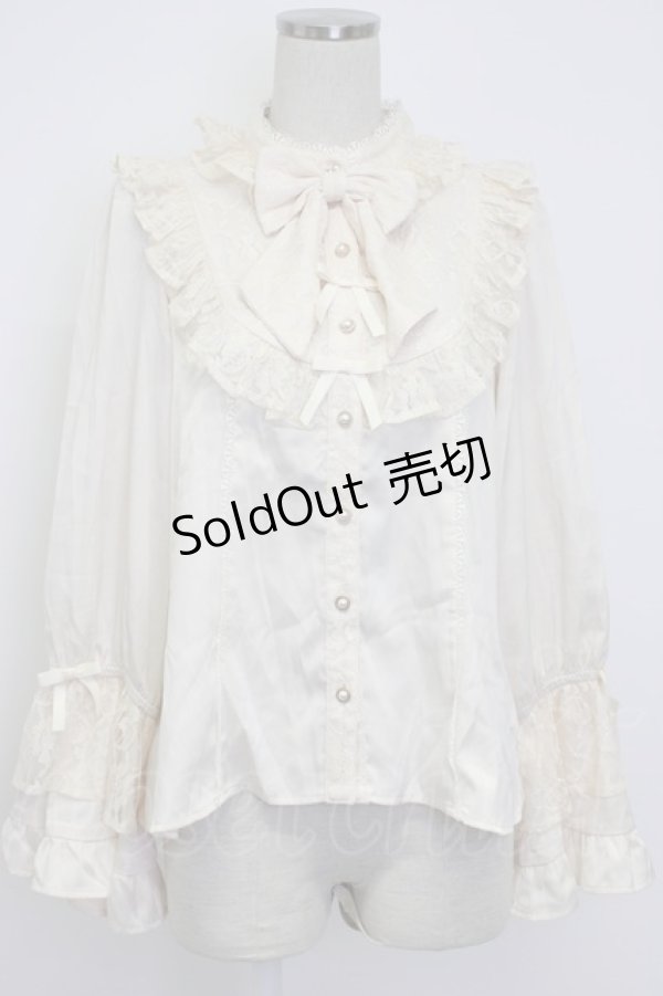 画像1: axes femme kawaii / ロココ姫袖ブラウス  アイボリー T-26-02-04-001-AX-BL-SA-ZT579 (1)