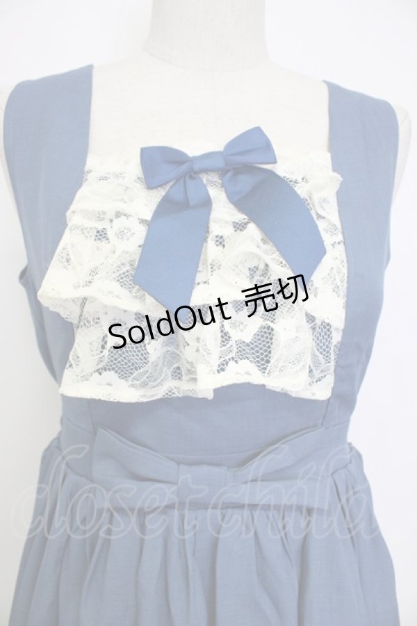 画像4: axes femme kawaii / オリビアジャンパースカート M ブルー T-26-02-04-017-AX-OP-SA-ZH (4)