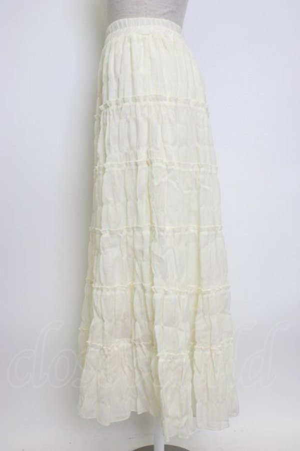 画像3: axes femme / 楊柳ロングスカート  アイボリー T-26-02-04-019-AX-SK-SA-ZT (3)