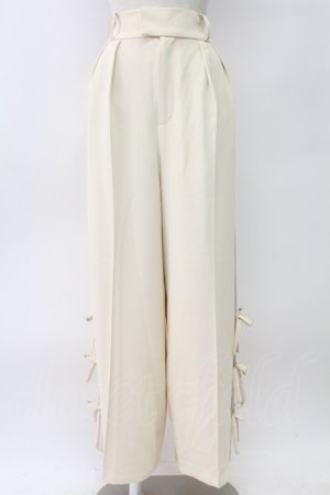 画像: axes femme / サイドラインパンツ  アイボリー T-26-02-04-021-AX-PA-SA-ZT