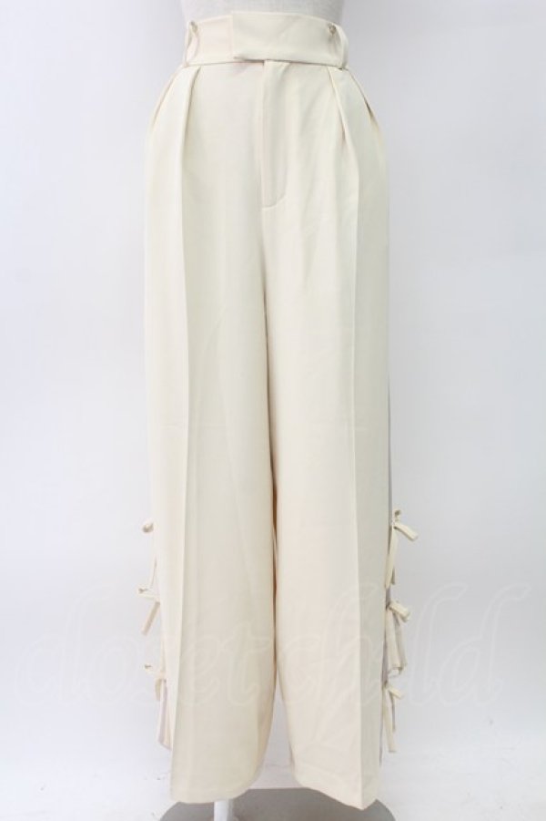 画像1: axes femme / サイドラインパンツ  アイボリー T-26-02-04-021-AX-PA-SA-ZT (1)