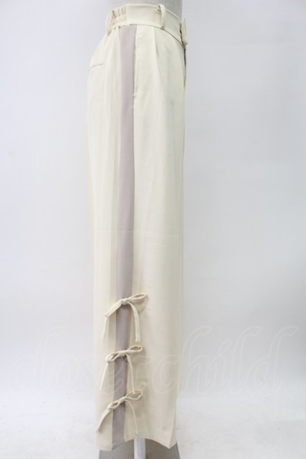 画像3: axes femme / サイドラインパンツ  アイボリー T-26-02-04-021-AX-PA-SA-ZT (3)