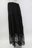 画像3: axes femme / 裾レースティアードスカート  黒 T-26-02-04-027-AX-SK-SA-ZT (3)