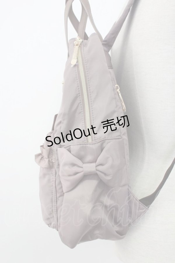 画像3: m petit by misako / AMリボンチャームツキリュック  濃紫 T-26-02-04-029-LO-BG-SA-ZT (3)