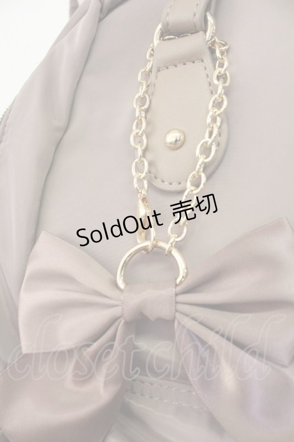 画像5: m petit by misako / AMリボンチャームツキリュック  濃紫 T-26-02-04-029-LO-BG-SA-ZT (5)