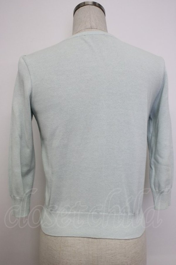 画像2: MILK / ダブルリボンニットカーディガン  サックス T-26-02-04-006-ML-TO-SA-ZT (2)