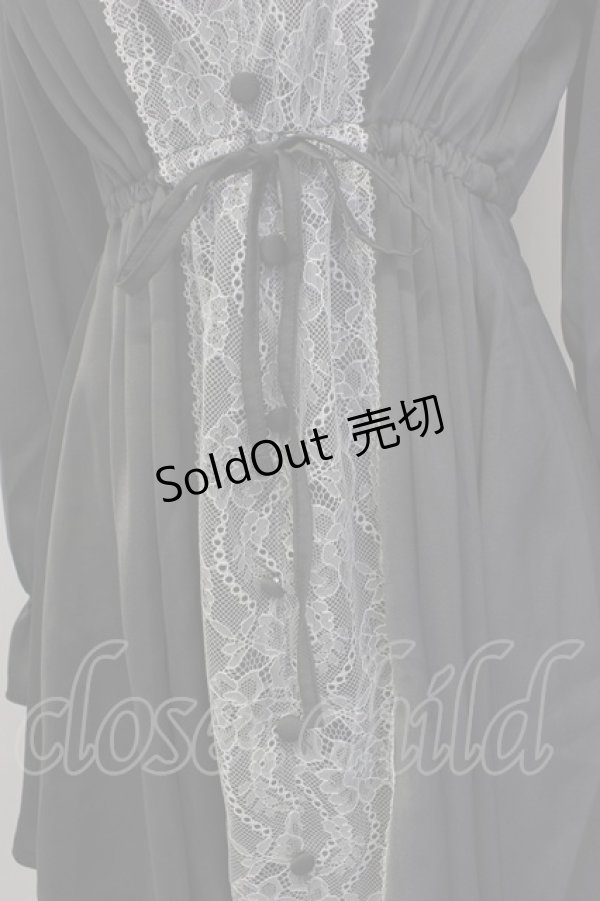 画像5: axes femme / ヴィンテージサテンブラウス M グレー T-26-02-04-007-AX-BL-SA-ZT (5)