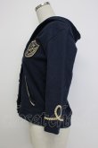 画像4: MILK / エンブレムワッペンフードカーディガン  ネイビー T-26-02-04-009-ML-TO-SA-ZT (4)