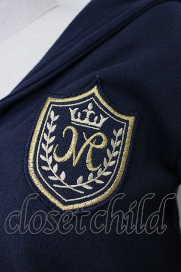 画像6: MILK / エンブレムワッペンフードカーディガン  ネイビー T-26-02-04-009-ML-TO-SA-ZT (6)