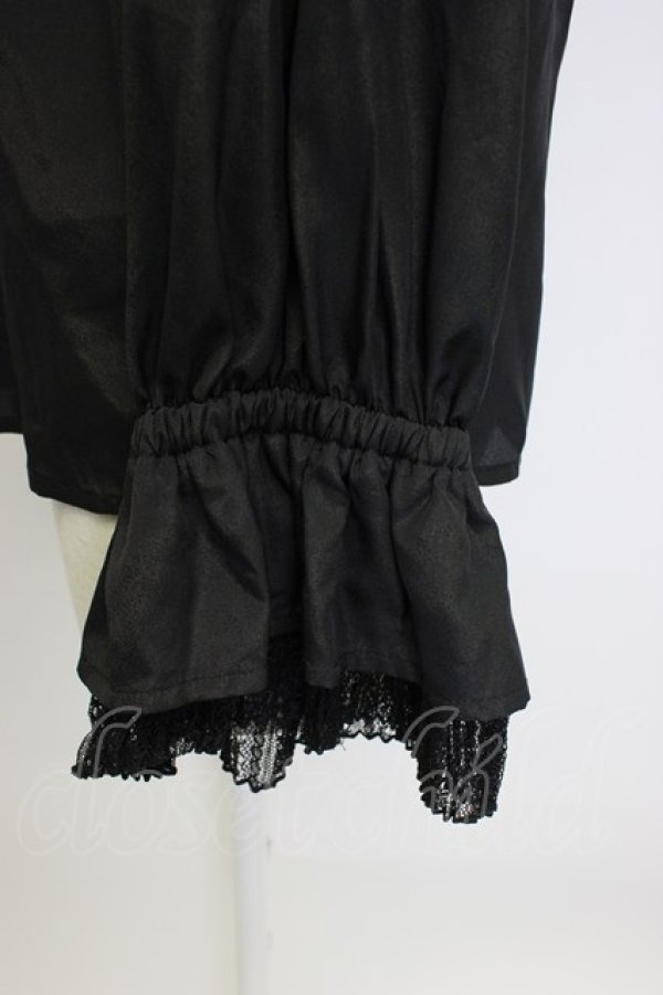 画像4: axes femme kawaii / プリエールフリルブラウス  黒 T-26-02-04-011-AX-BL-SA-ZT (4)