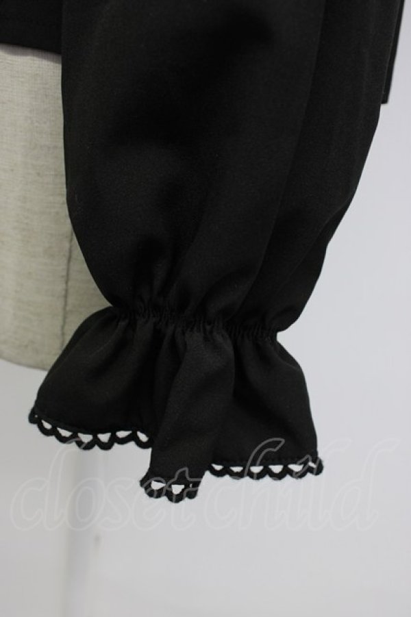 画像4: axes femme POETIQUE / ビッグリボンブラウス  黒 T-26-02-04-012-AX-BL-SA-ZT (4)