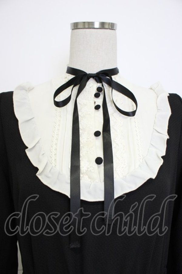 画像5: axes femme / ブロッキングワンピース M ブラック T-26-02-04-013-AX-OP-SA-ZT (5)