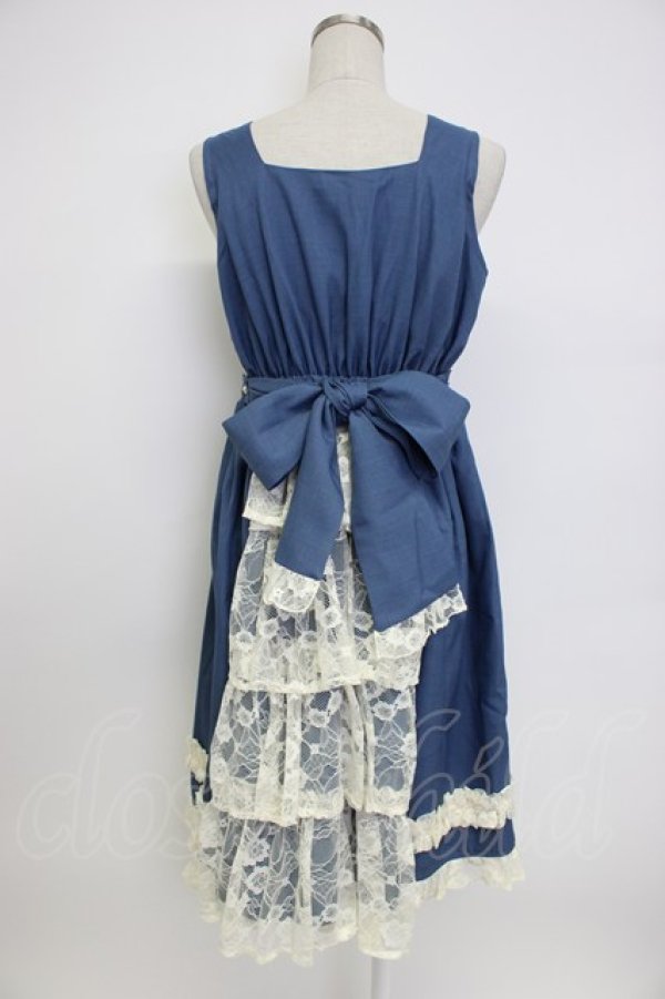 画像2: axes femme kawaii / オリビアジャンパースカート M ブルー T-26-02-04-017-AX-OP-SA-ZT (2)