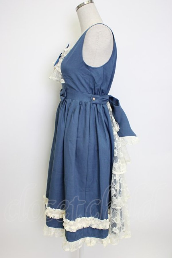 画像3: axes femme kawaii / オリビアジャンパースカート M ブルー T-26-02-04-017-AX-OP-SA-ZT (3)