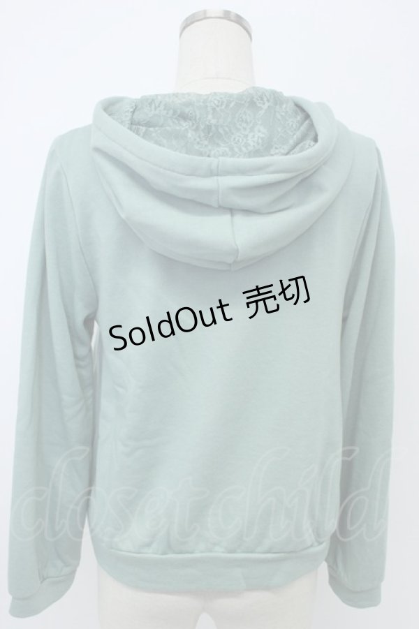 画像2: axes femme / 刺繍入りパーカー M グリーン T-26-02-05-021-AX-TO-SA-ZT (2)