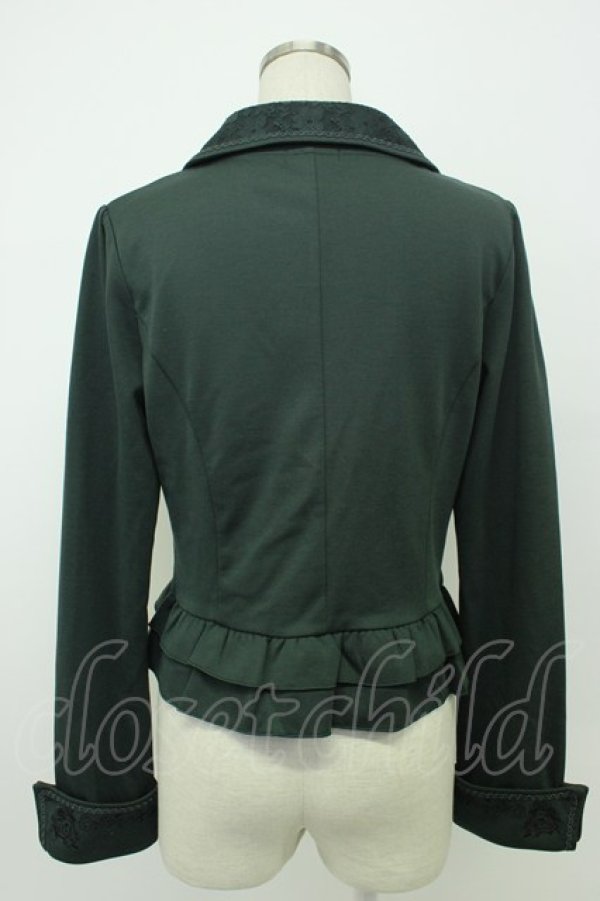 画像2: axes femme / ダークオーナメント柄ジャケット M グリーン T-26-02-05-023-AX-JA-SA-ZT (2)