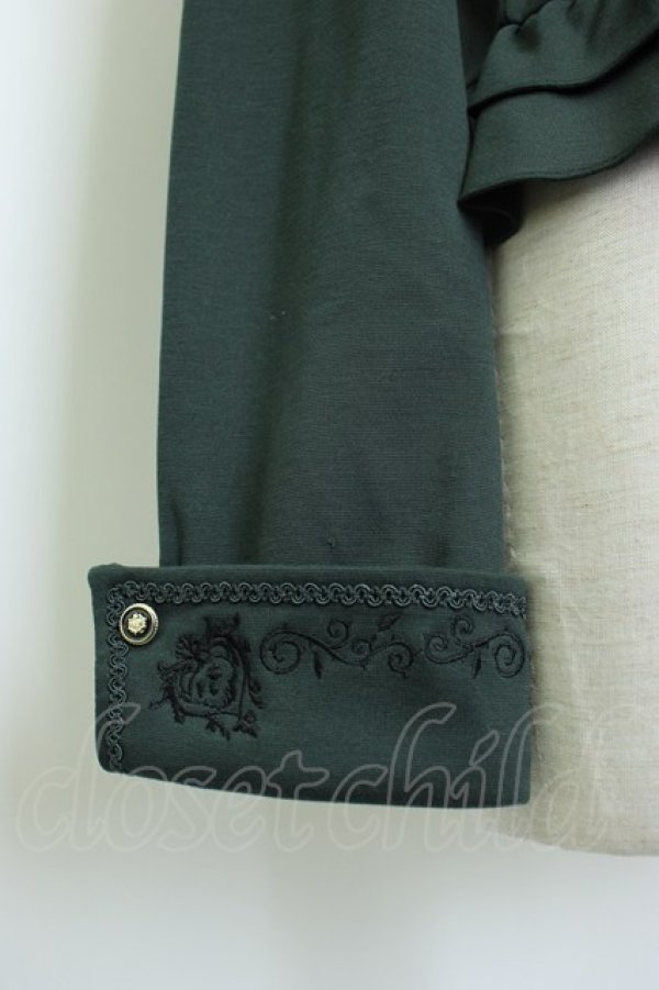 画像5: axes femme / ダークオーナメント柄ジャケット M グリーン T-26-02-05-023-AX-JA-SA-ZT (5)