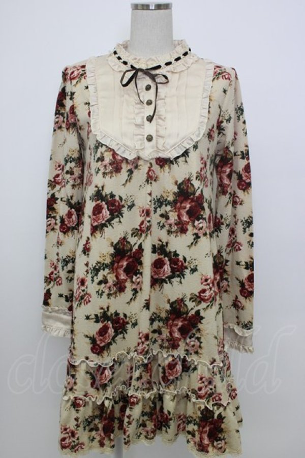 画像1: axes femme / ヨーク切り替えワンピース M ベージュ T-26-02-05-025-AX-OP-SA-ZT (1)