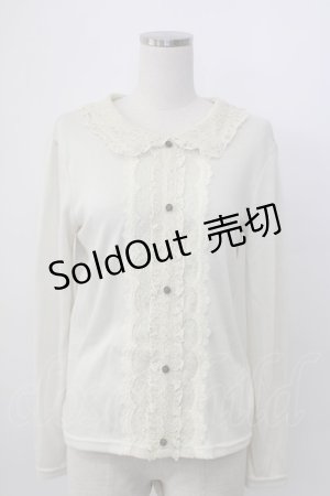 画像: axes femme / レースカラーニットソー M キナリ T-26-02-05-011-AX-TO-SA-ZT594