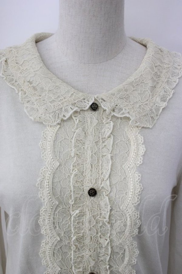 画像3: axes femme / レースカラーニットソー M キナリ T-26-02-05-011-AX-TO-SA-ZT (3)