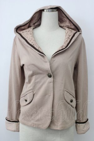 画像: axes femme / ショートパーカージャケット M ピンク T-26-02-05-013-AX-TO-SA-ZT