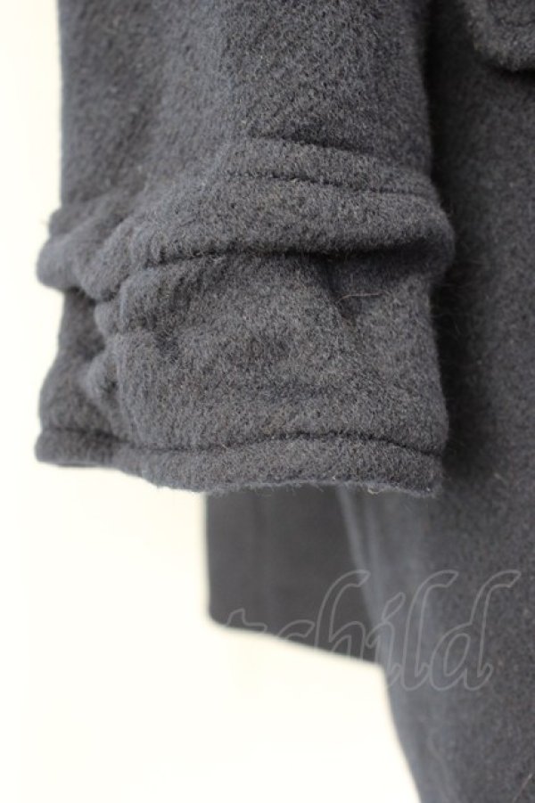 画像7: LODISPOTTO / フロント3つリボンファーフードコート  黒Ｘブラウン T-26-02-05-001-LO-CO-SA-ZT (7)