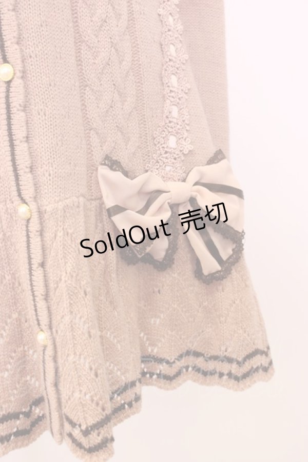 画像3: axes femme / サイドリボンニットカーディガン M ピンク T-26-02-05-014-AX-TO-SA-ZT (3)