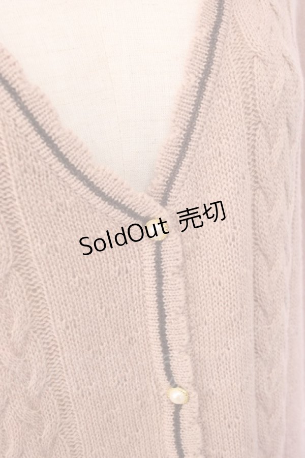 画像4: axes femme / サイドリボンニットカーディガン M ピンク T-26-02-05-014-AX-TO-SA-ZT (4)