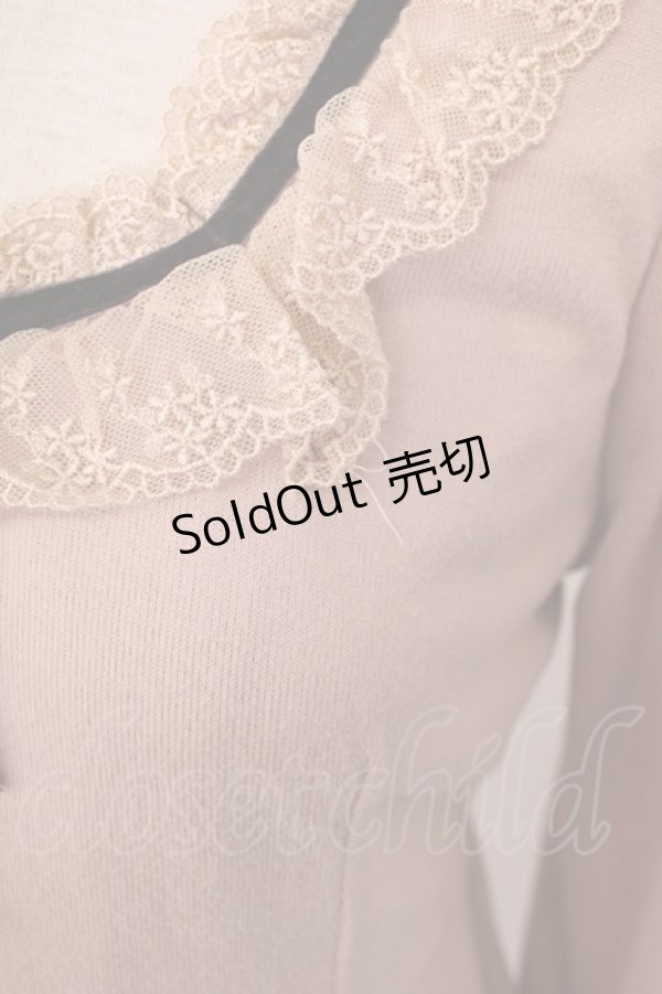 画像4: axes femme / ベロアリボンニットワンピース M ピンク T-26-02-05-017-AX-OP-SA-ZT594 (4)