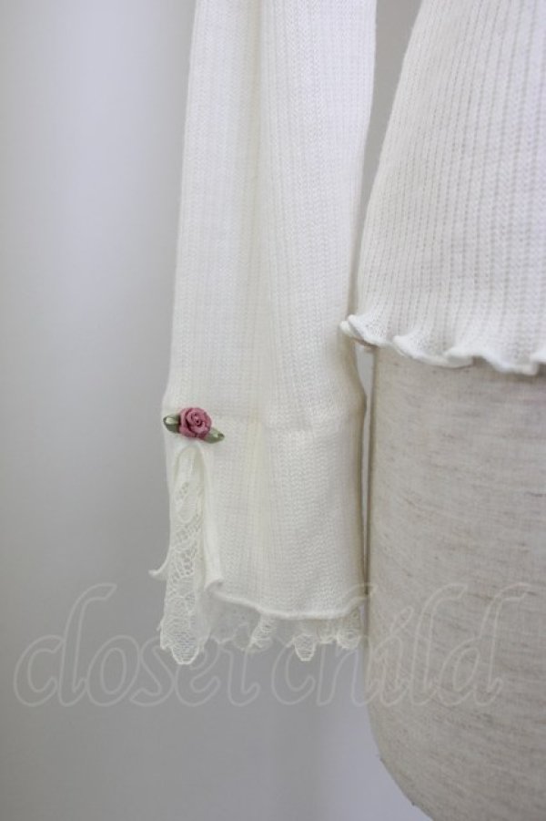 画像4: axes femme / バラレースインナー M ホワイト T-26-02-05-018-AX-TO-SA-ZT (4)