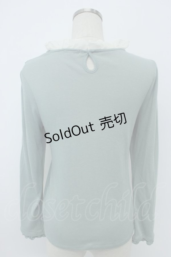 画像2: axes femme / チュールヨークプルオーバー M グリーン T-26-02-05-019-AX-TO-SA-ZT (2)