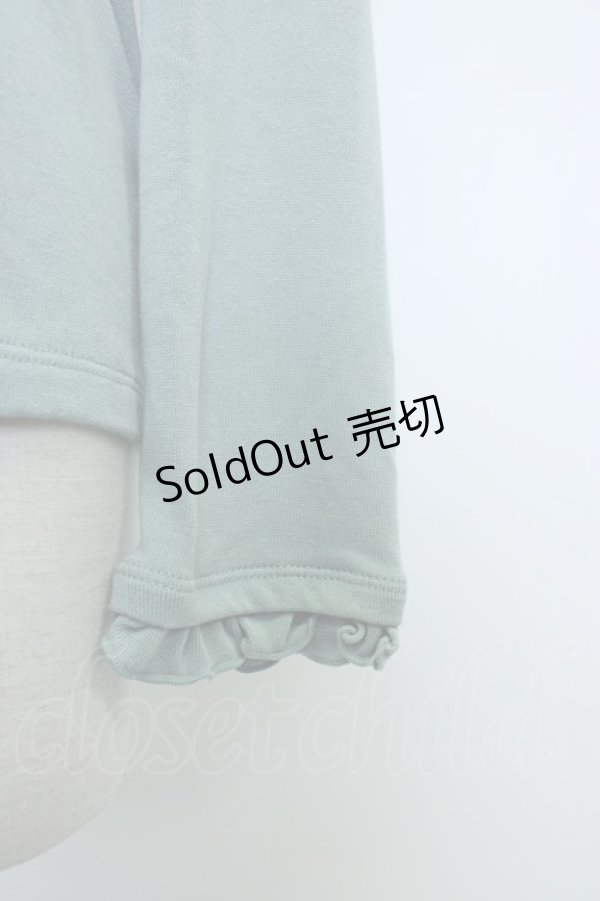 画像4: axes femme / チュールヨークプルオーバー M グリーン T-26-02-05-019-AX-TO-SA-ZT (4)