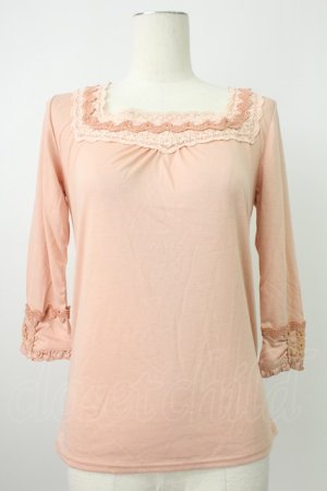 画像: axes femme / コットンレースインナープルオーバー M アワピンク T-26-02-07-003-AX-TO-SA-ZT