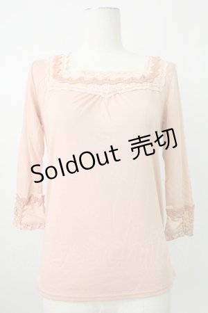 画像: axes femme / コットンレースインナープルオーバー M アワピンク T-26-02-07-003-AX-TO-SA-ZT582