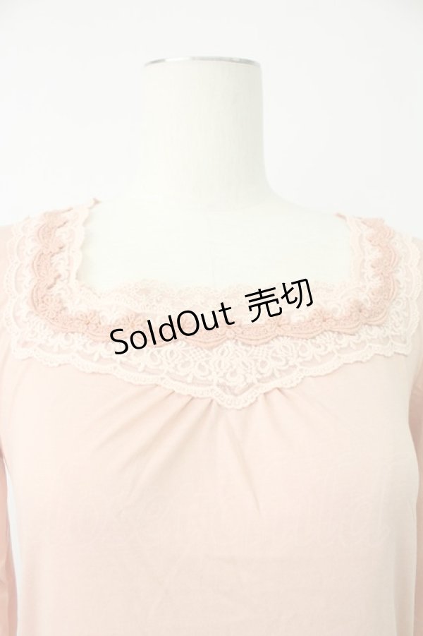 画像4: axes femme / コットンレースインナープルオーバー M アワピンク T-26-02-07-003-AX-TO-SA-ZT582 (4)