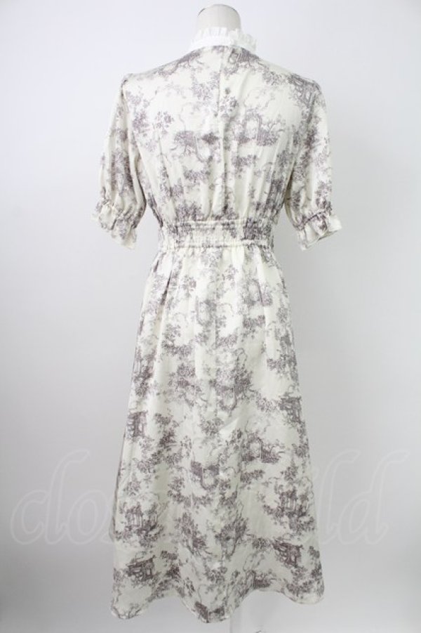 画像2: m petit by misako / AM*トワルドジュイワンピース S アイボリー T-26-02-07-006-LO-OP-SA-ZT (2)