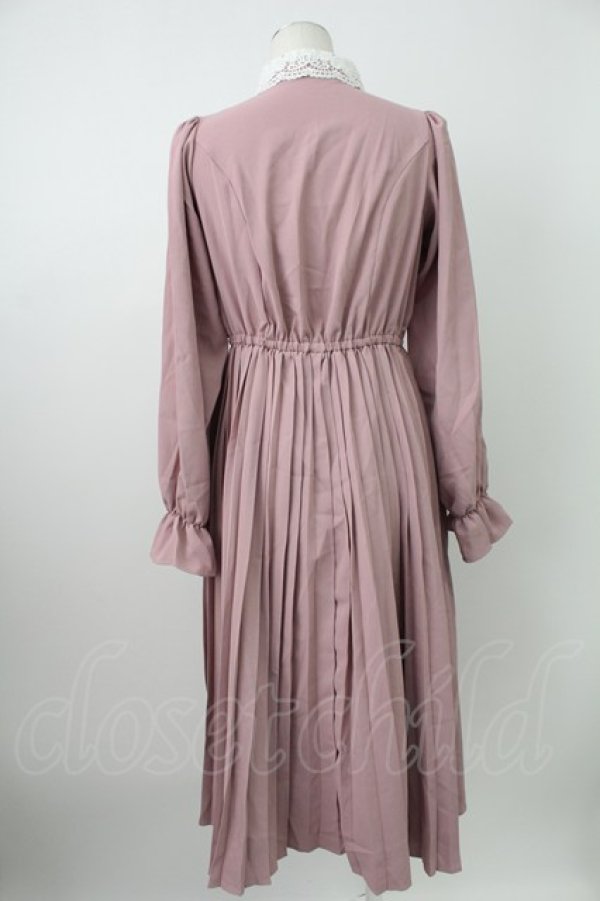 画像2: m petit by misako / AM*レースエリプリーツワンピース S ピンク T-26-02-07-007-LO-OP-SA-ZT (2)