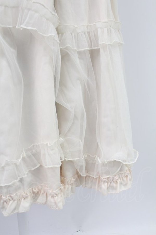 画像5: m petit by misako / NINA'S RVパニエスカート S サックスＸアイボリー T-26-02-07-011-LO-SK-SA-ZT583 (5)