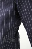 画像5: axes femme / ストライプ柄テーパードパンツ M ネイビー T-26-02-07-013-AX-PA-SA-ZT (5)