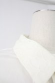 画像8: axes femme / メロディ刺繍ケープ袖ブラウス M ホワイト T-26-02-07-001-AX-BL-SA-ZT (8)
