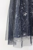 画像3: axes femme / ホロスコープ刺繍チュールスカート  ネイビー T-26-02-08-030-AX-SK-SA-ZT (3)