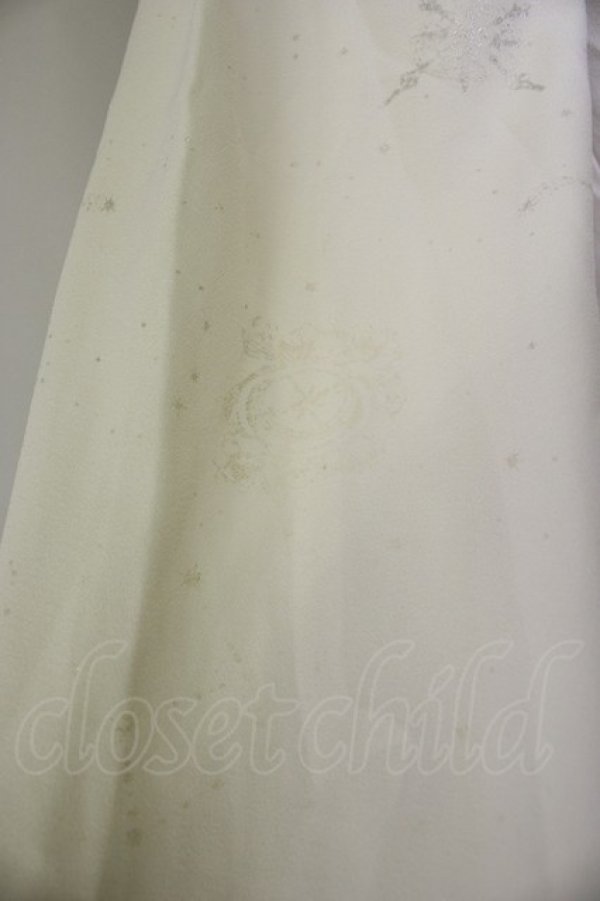 画像5: axes femme / 星座柄箔プリントブラウス M ホワイト×ネイビー T-26-02-08-005-AX-BL-SA-ZT (5)