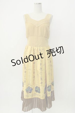 画像: axes femme / ベルワンピース  イエロー T-26-02-08-006-AX-BL-SA-ZT