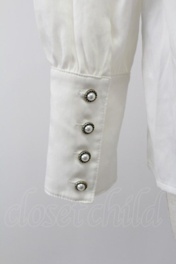 画像5: axes femme NOSTALGIE / ヨークレース切替ブラウス  キナリ T-26-02-08-007-AX-BL-SA-ZT (5)