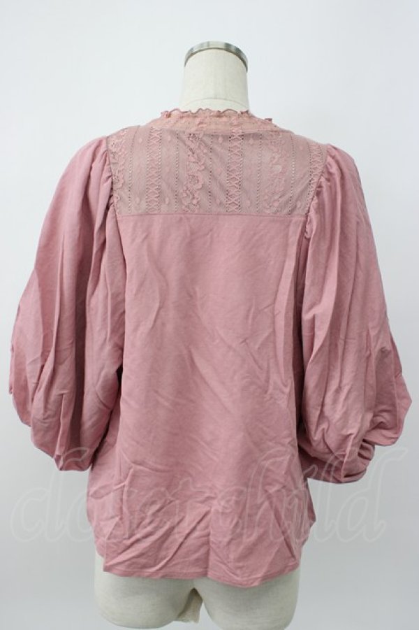 画像2: axes femme / ボリューム袖トップス  ピンク T-26-02-08-010-AX-TO-SA-ZT (2)