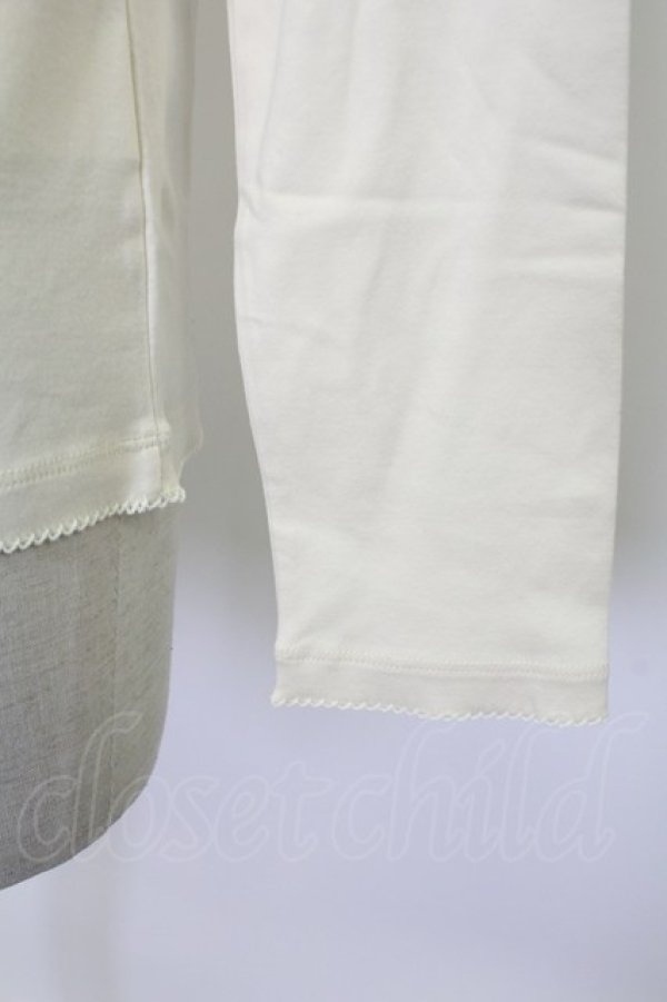 画像3: PINK HOUSE / オールドローズ刺繍カットソー  アイボリー T-26-02-08-012-LO-TO-SA-ZT (3)