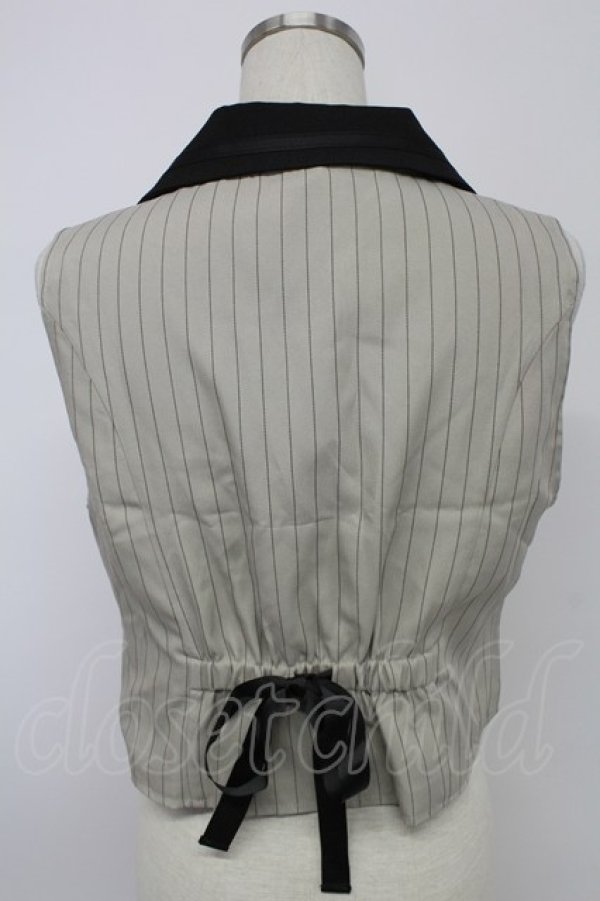 画像2: axes femme / バッグリボンベスト  ベージュ T-26-02-08-014-AX-TO-SA-ZT (2)