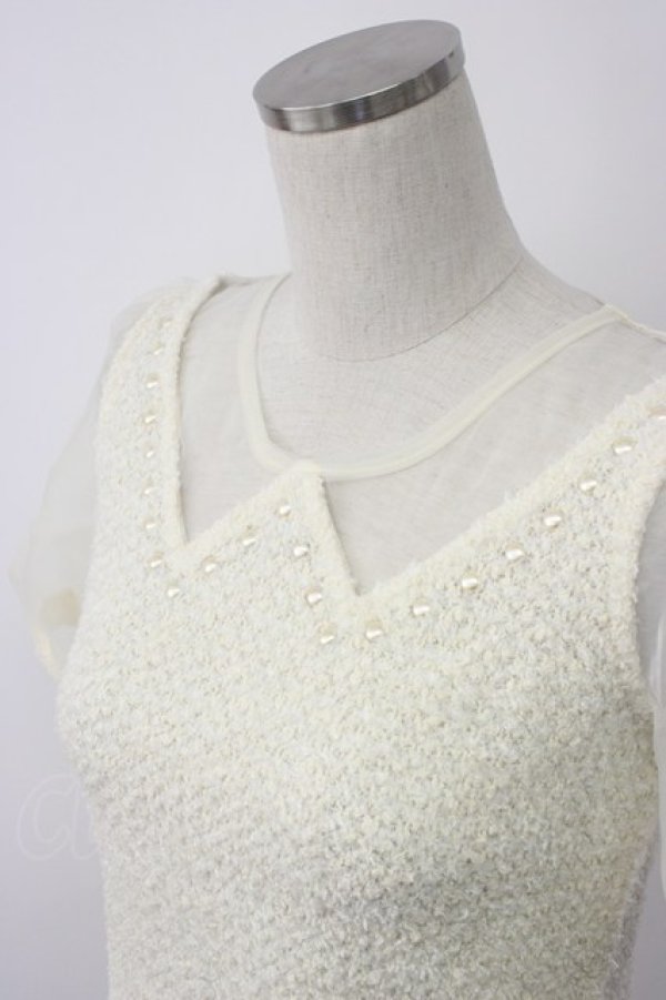 画像3: LIZ LISA / オーガンジー袖切替トップス  アイボリー T-26-02-08-015-LO-TO-SA-ZT (3)